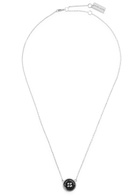 Marc Jacobs The Button Necklace - Black And Silver - One Size