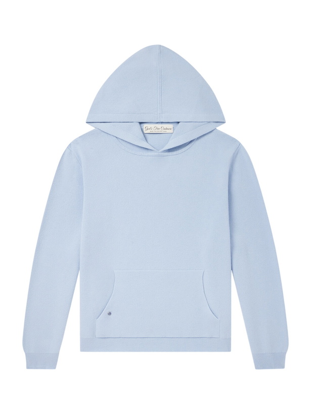 Photo: God's True Cashmere - Cashmere Hoodie - Blue