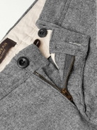 Incotex - Slim-Leg Virgin Wool-Blend Trousers - Gray