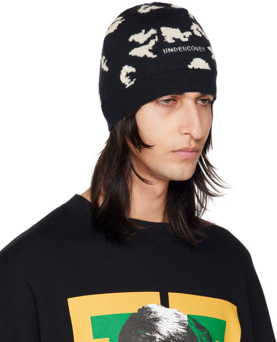UNDERCOVER Navy Jacquard Beanie Undercover