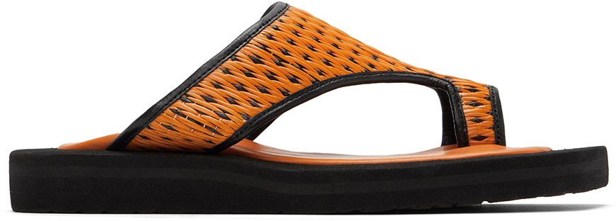 【関税込み】Tokyo James イエロー サンダル Tokyo James Yellow Raffia Sandals Tokyo James