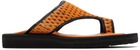 Tokyo James Yellow Raffia Sandals
