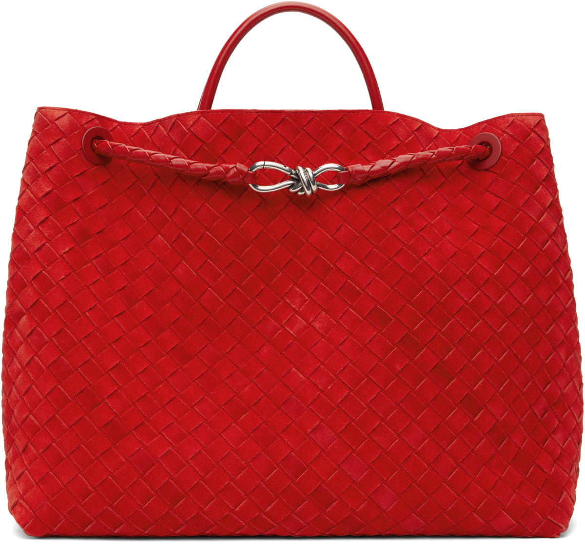 Bottega Veneta Red Large Andiamo Tote Bottega Veneta
