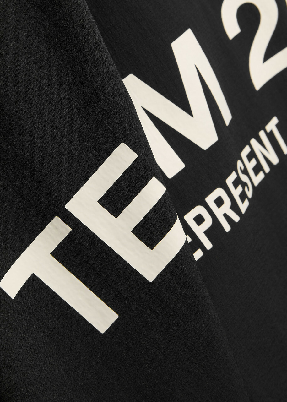 Represent 247 Hooded Shell Jacket Black