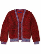 BODE - Trekking Tie-Front Merino Wool Cardigan - Red