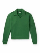BODE - Crew Appliquéd Cotton-Jersey Sweatshirt - Green