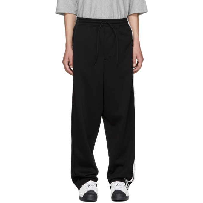 Photo: Y-3 Black 3-Stripe Sweatpants