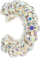Pearl Octopuss.y Silver Diamond Single Ear Cuff
