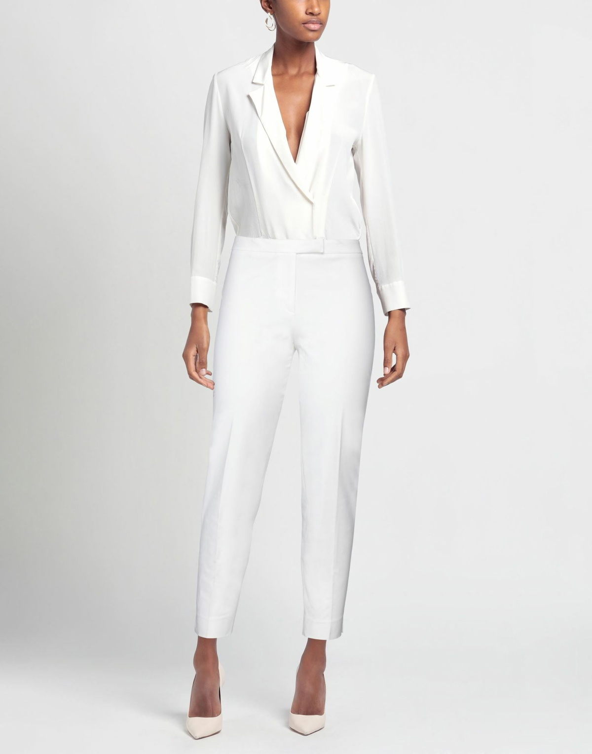 Peserico Womens Pants in White