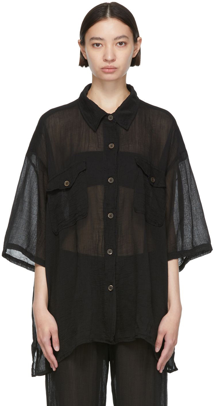 Our Legacy Black Cotton Shirt Our Legacy