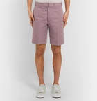 Officine Generale - Julian Slub Cotton and Linen-Blend Shorts - Men - Lilac