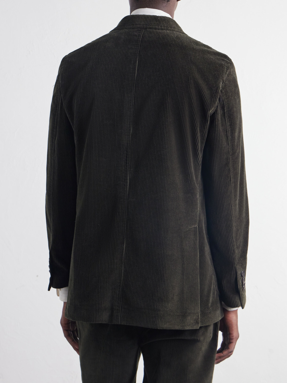 Rubinacci - Darted Cotton-Corduroy Suit Jacket - Green