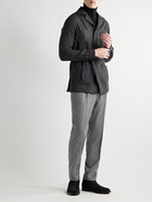 De Petrillo - Straight-Leg Pleated Wool-Flannel Trousers - Gray