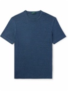 Incotex - Stretch-Linen T-Shirt - Blue