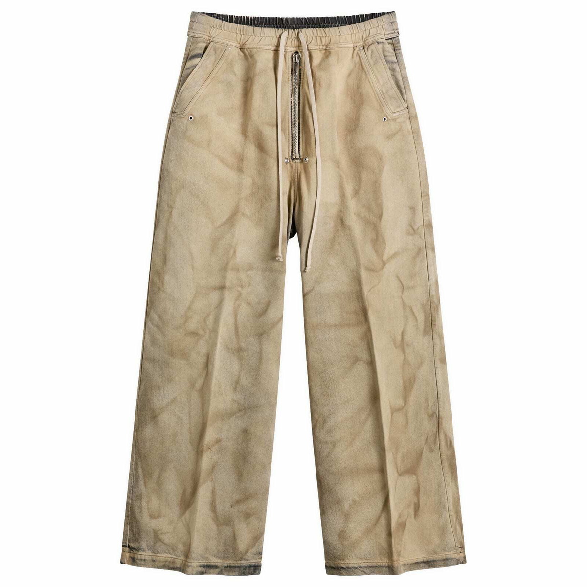 Rick Owens Men's Wide Bela Denim Pants in Dust Rick Owens