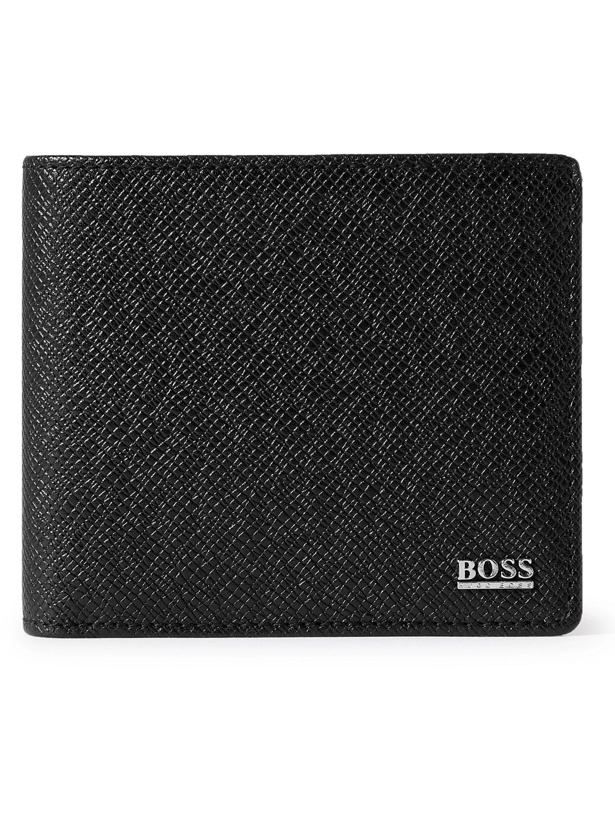Photo: HUGO BOSS - Cross-Grain Leather Billfold Wallet