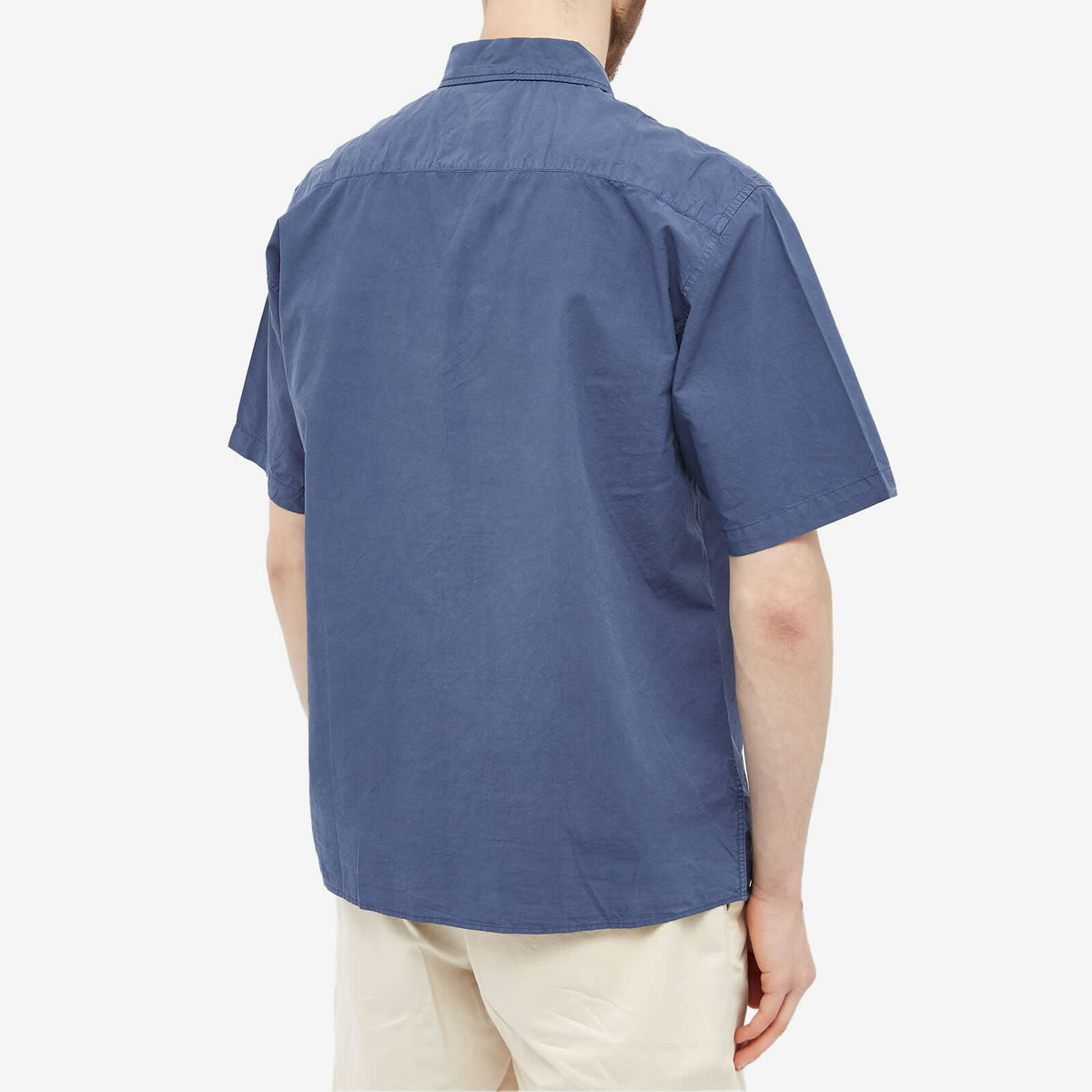 Norse Projects Men's Carsten Tencel Short Sleeve Shirt in Calcite Blue ...