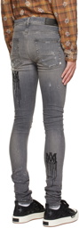 AMIRI Grey MA Stencil Jeans