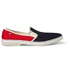 Rivieras - Cotton-Mesh and Canvas Espadrilles - Red