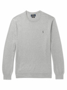 Polo Ralph Lauren - Slim-Fit Pima Cotton Sweater - Gray