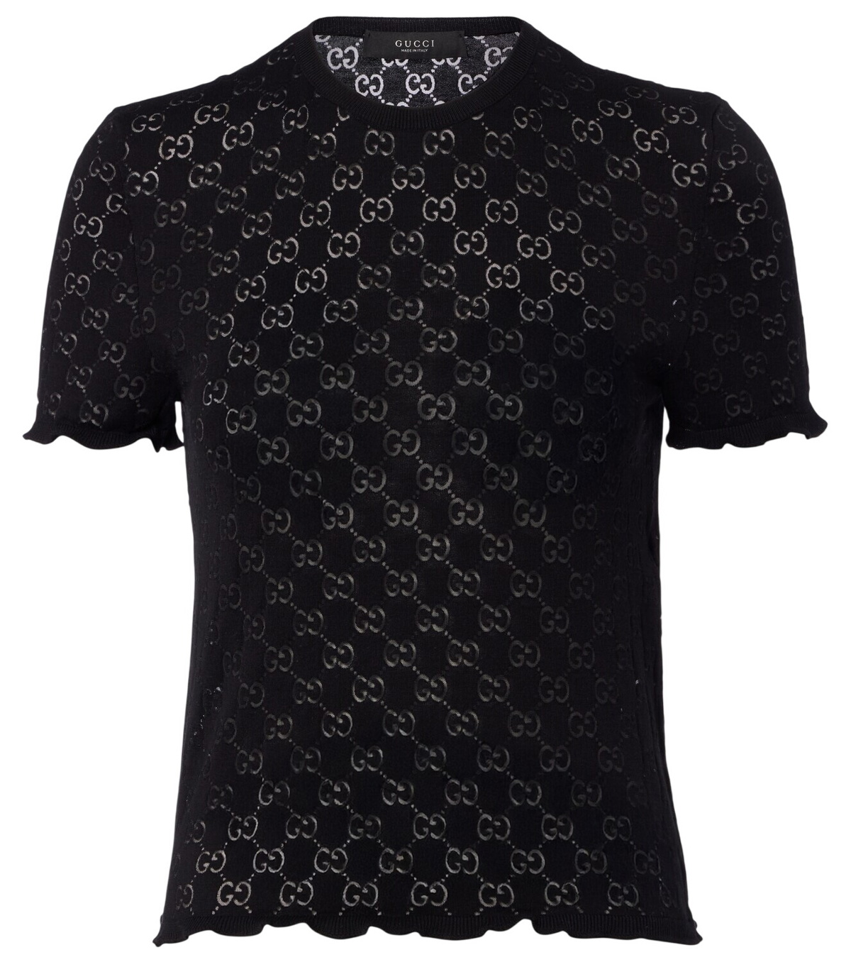 Gucci Black Crystal Interlocking G T-Shirt Gucci