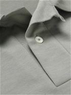 Lady White Co - Richmond Cotton-Piqué Polo Shirt - Gray