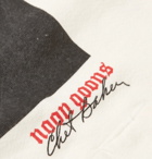 Noon Goons - Chet Baker Printed Fleece-Back Cotton-Jersey Hoodie - Men - White