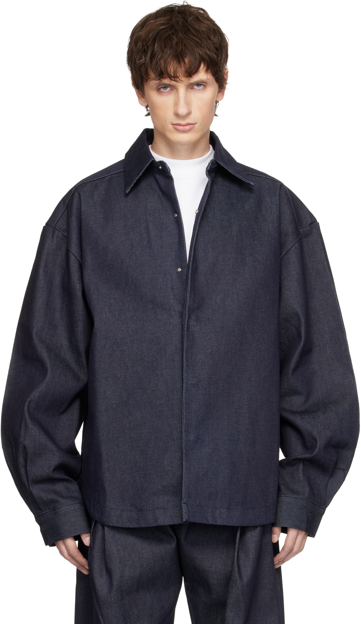 Levis Made and Crafted Navy Poggy Sack Coat Levis Made and Crafted
