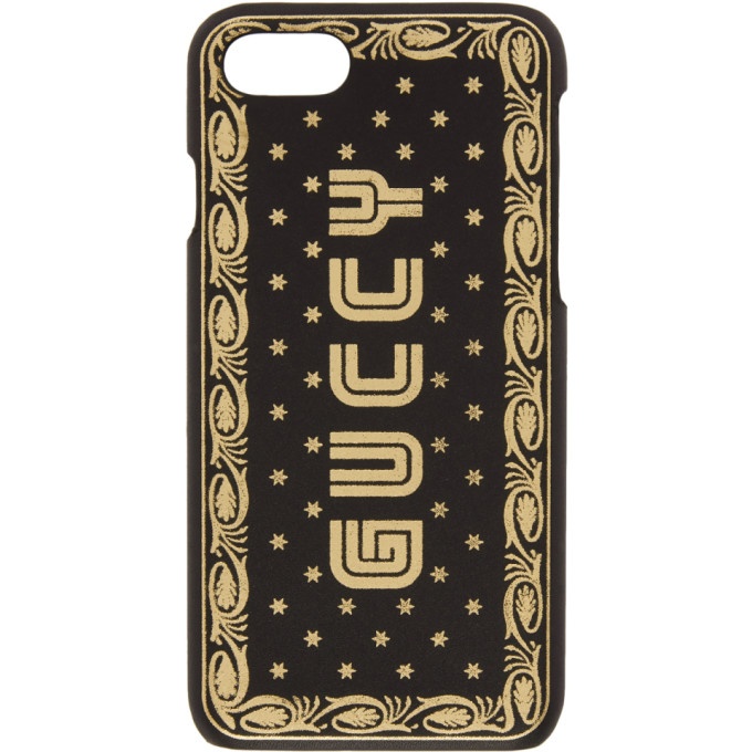 Photo: Gucci Black Guccy Sega Logo iPhone 7 Case