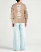 Msgm Mens T-shirt in Beige