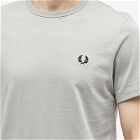 Fred Perry Men's Ringer T-Shirt in Limestone