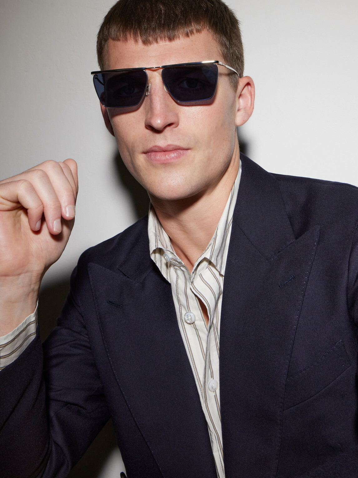 Oliver Peoples - Jil Sander Edition 2 Aviator-Style Silver-Tone Metal Sunglasses