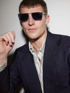 Oliver Peoples - Jil Sander Edition 2 Aviator-Style Silver-Tone Metal Sunglasses