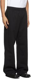 Martine Rose Black Logo Wide-Leg Lounge Pants