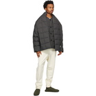 Jil Sander Grey Down Ripstop Insulator Jacket