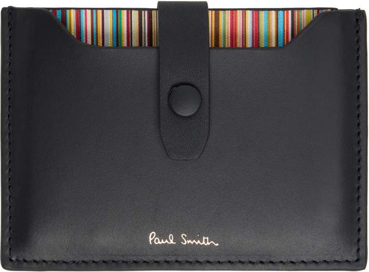 Photo: Paul Smith Black Logo Stamp Card Holder