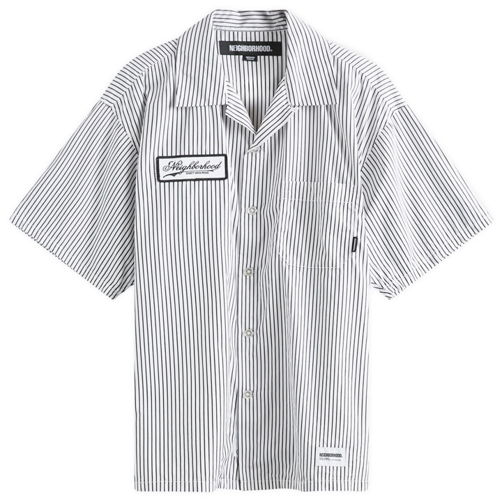 Photo: Neighborhood Men's Stripe Work Vacation Shirt in White