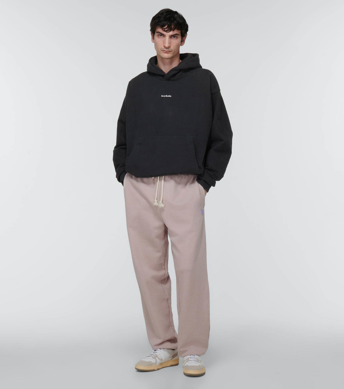 Acne Studios - Logo cotton fleece hoodie Acne Studios