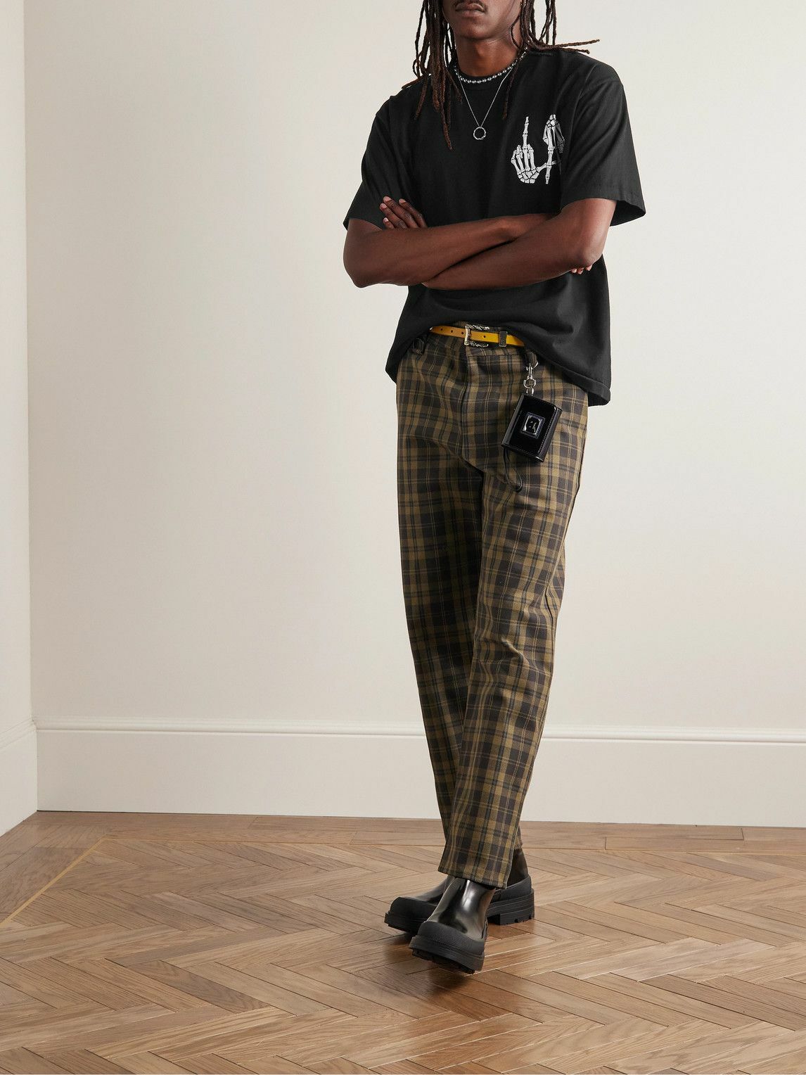 Local Authority LA - Printed Cotton-Jersey T-Shirt - Black