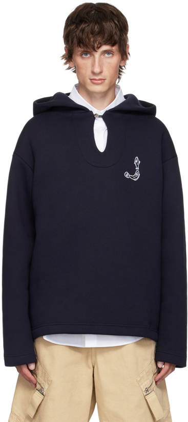 Photo: JACQUEMUS Navy Las Casa 'Le hoodie Merù' Hoodie