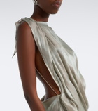 Maticevski Glow Up draped open-back gown
