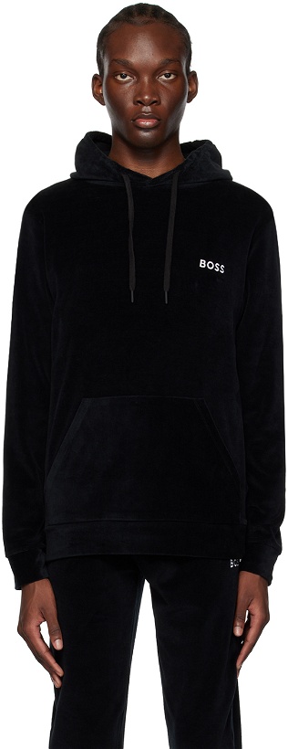 Photo: BOSS Black Embroidered Hoodie
