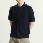 NN07 Men's Nolan Polo Cardigan in Navy Blue