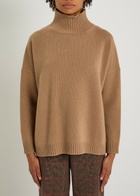 Weekend Max Mara Borgia Turtle-neck Wool Jumper Camel
