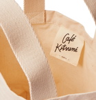 Café Kitsuné - Logo-Print Cotton-Canvas Tote Bag - Neutrals