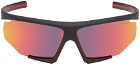 Prada Eyewear Black Linea Rossa Impavid Sunglasses