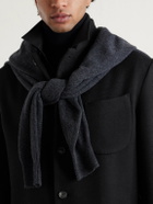 Saman Amel - Nehru Wool Jacket - Black
