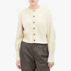 Beams Boy Women's Elbow Cardigan in Off Wht 