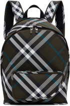 Burberry Gray Shield Backpack