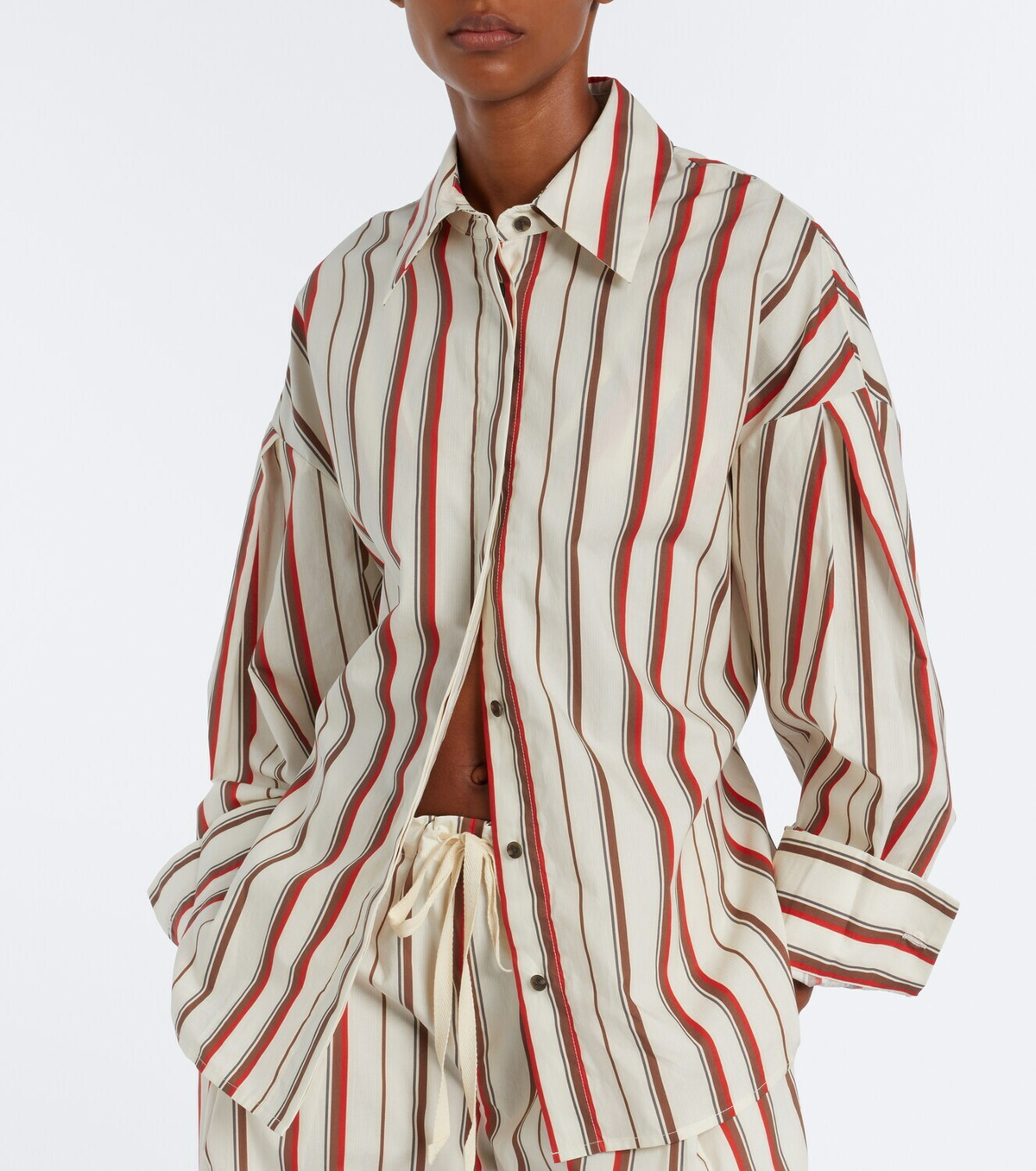 SIR Alva striped cotton shirt